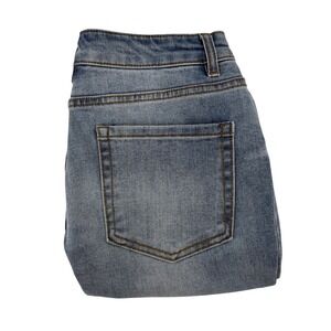 OAT New York Womens Jeans Size‎ 10/30 Light Wash Distressed Raw Hem Denim